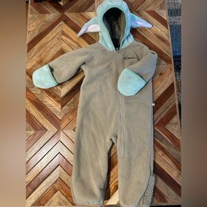 Columbia Baby Yoda fleece suit 12-18 months